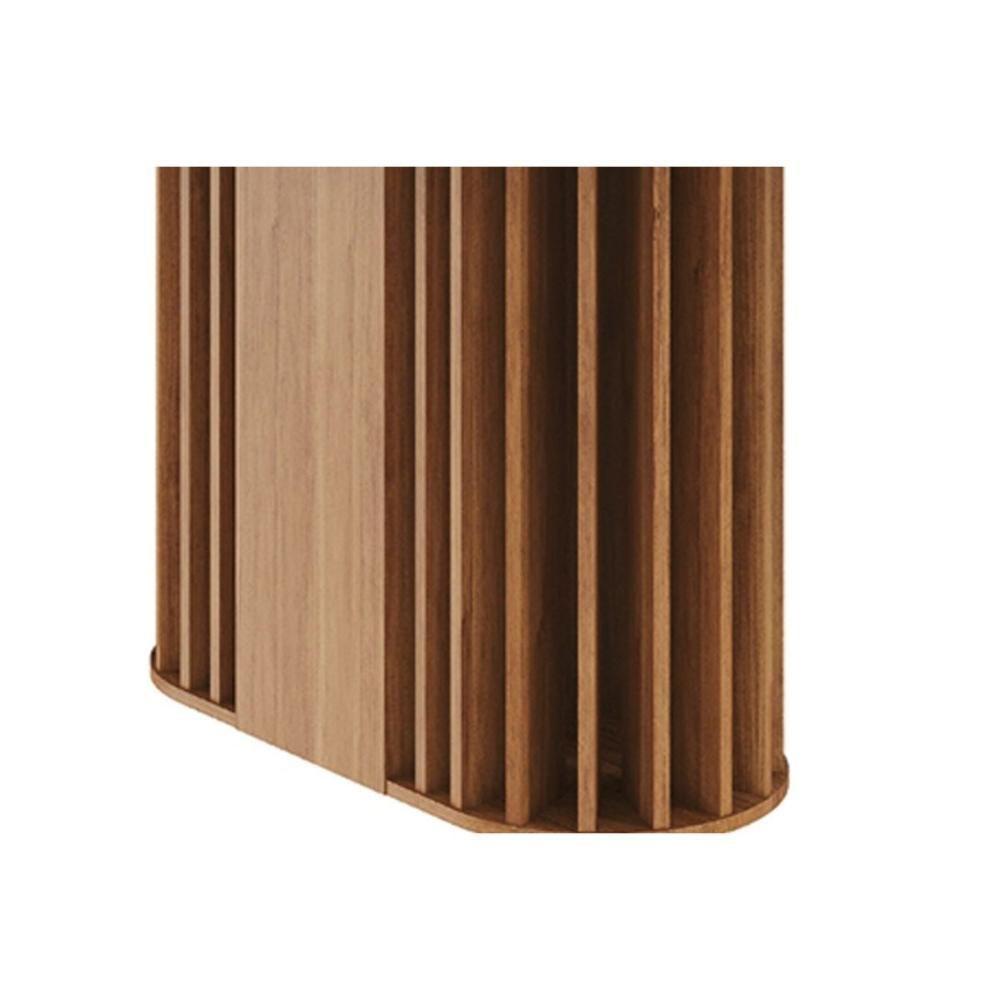 Mesa De Sala Jantar Julieta C- Tampo Madeirado Vidro 130x80cm Cinamomo-off White - Cimol - 6