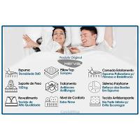 Cama Box Baú Casal: Colchão Anatômico Herval D60 - Ag65 Timeless + Base Crc Suede Gray (138x188) - 2