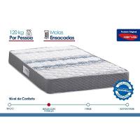 Cama Box Baú Casal: Colchão Anatômico Herval D60 - Ag65 Timeless + Base Crc Suede Gray (138x188) - 3