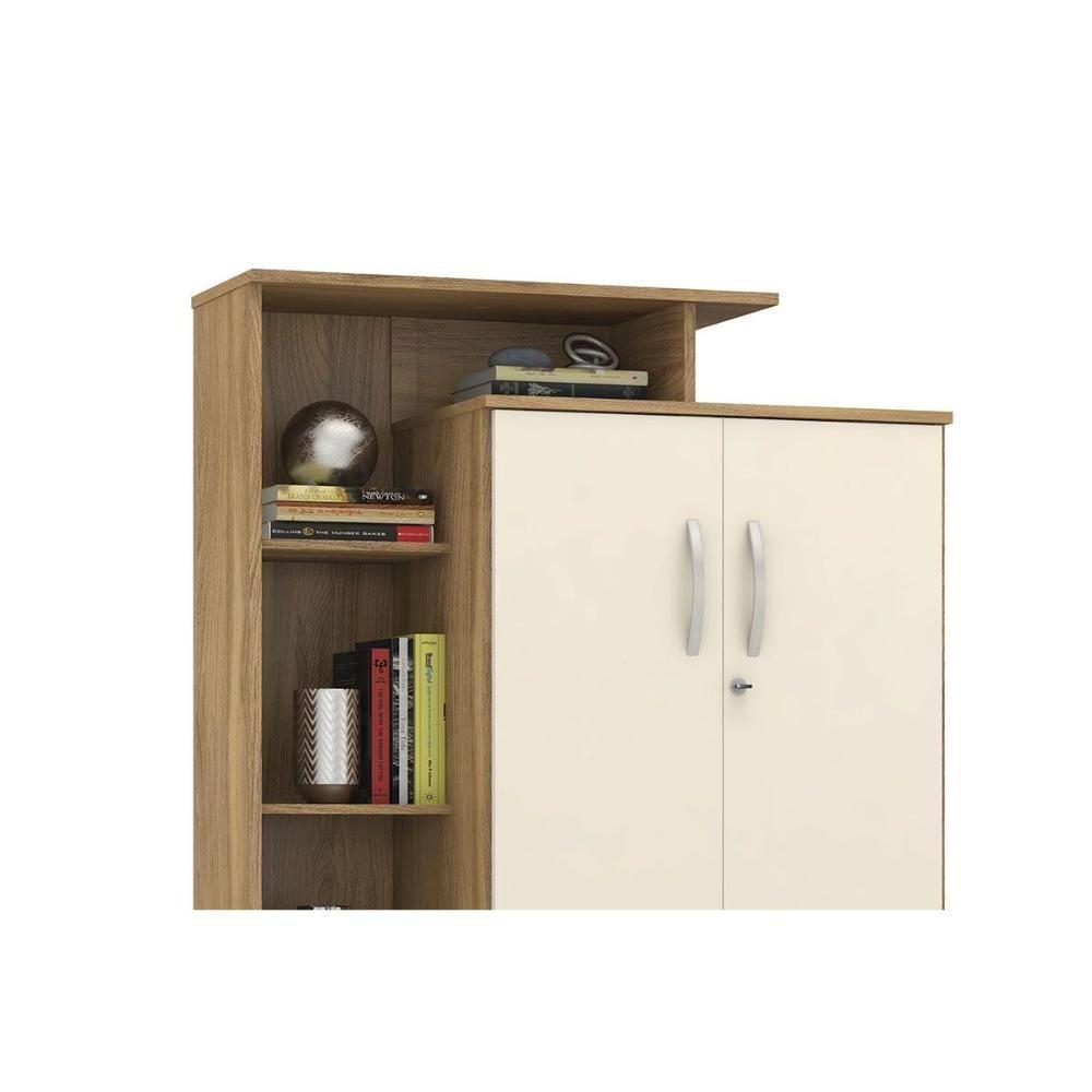 Multiuso Escritório Elite C- 2 Portas C- Chave E Pés Amendola-off White - Demóbile - 8