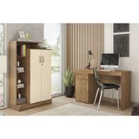 Multiuso Escritório Elite C- 2 Portas C- Chave E Pés Amendola-off White - Demóbile - 3