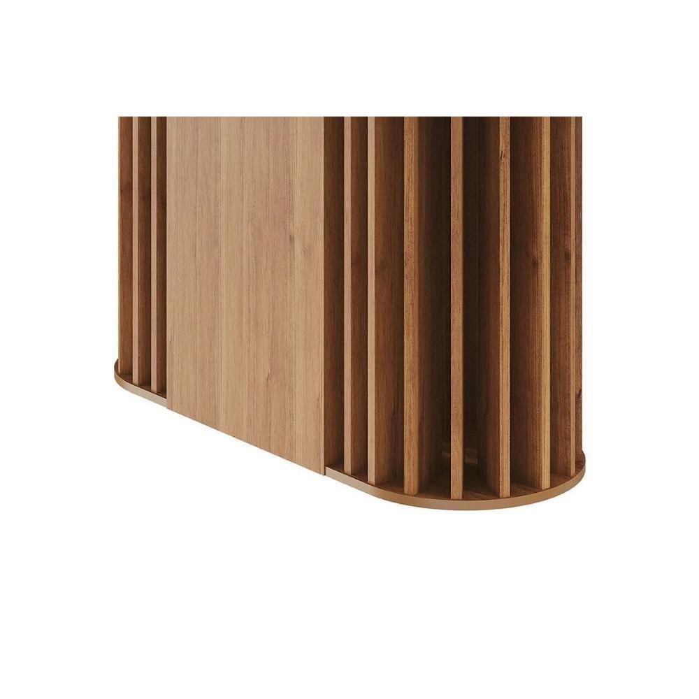 Mesa De Sala Jantar Julieta C- Tampo Madeirado Vidro 180x90cm Cinamomo-off White - Cimol - 6