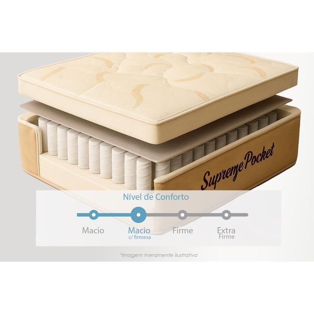 Colchão Solteiro Molas Ensacadas Masterpocket Supreme (88x188x25) - Inovaflex - 4