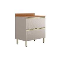 Balcão De Cozinha C- Tampo Proença C- 1 Porta E 1 Gaveta 80cm Nogueira Touch-nude Prime - Demóbile - 1