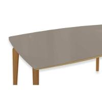 Mesa De Sala Jantar Mira Madeira Maciça C- Tampo Madeirado C- Vidro 170x90cm Carvalho-off White - Kappesberg - 5