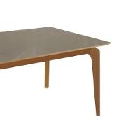 Mesa De Sala Jantar Petra Madeira Maciça C- Tampo Madeirado C- Vidro 180x105cm Carvalho-off White - Kappesberg - 6