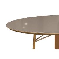 Mesa De Sala Jantar Elma Premium Madeira Maciça C- Tampo Madeirado C- Vidro 120x120cm Carvalho-off White - Kappesberg - 3