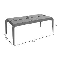 Mesa De Sala Jantar Petra Madeira Maciça C- Tampo Madeirado C- Vidro 200x100cm Carvalho-freijo Bronze - Kappesberg - 2