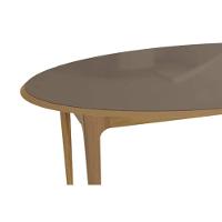 Mesa De Sala Jantar Mira Madeira Maciça C- Tampo Madeirado C- Vidro 180x105cm Carvalho-off White - Kappesberg - 5