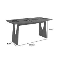 Mesa De Sala Jantar Mila Madeira Maciça C- Tampo Madeirado 170x90cm Carvalho-canela - Kappesberg - 2