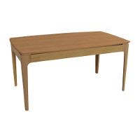 Mesa De Sala Jantar Mira Madeira Maciça C- Tampo Madeirado 170x90cm Carvalho-canela - Kappesberg - 1