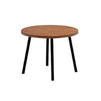 Sala De Jantar Completa Stellar 1599 Aço C- Tampo Madeirado 100x100cm E 4 Cadeiras 1736 Preto-nogal - Preto - Carraro - 8