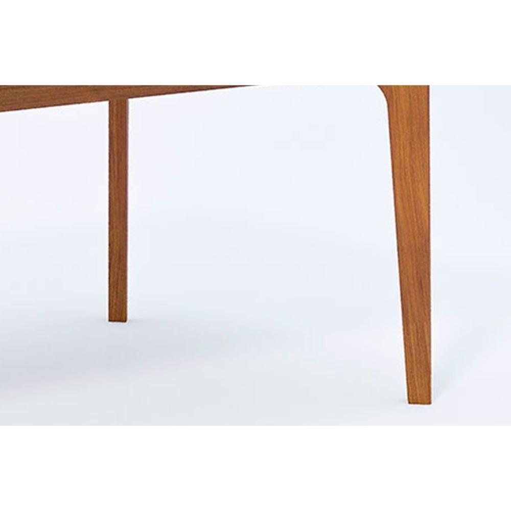 Mesa De Sala Jantar Ficus C- Tampo Madeirado Vidro 160x80cm Carvalho-off White - Cimol - 5