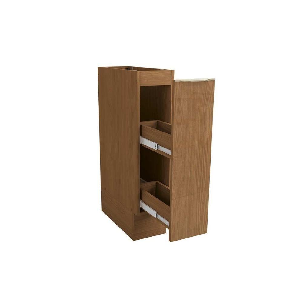 Balcão De Cozinha Vibra T621 Porta Tempero S- Tampo 20cm Canela Lacca - Kappesberg - 4