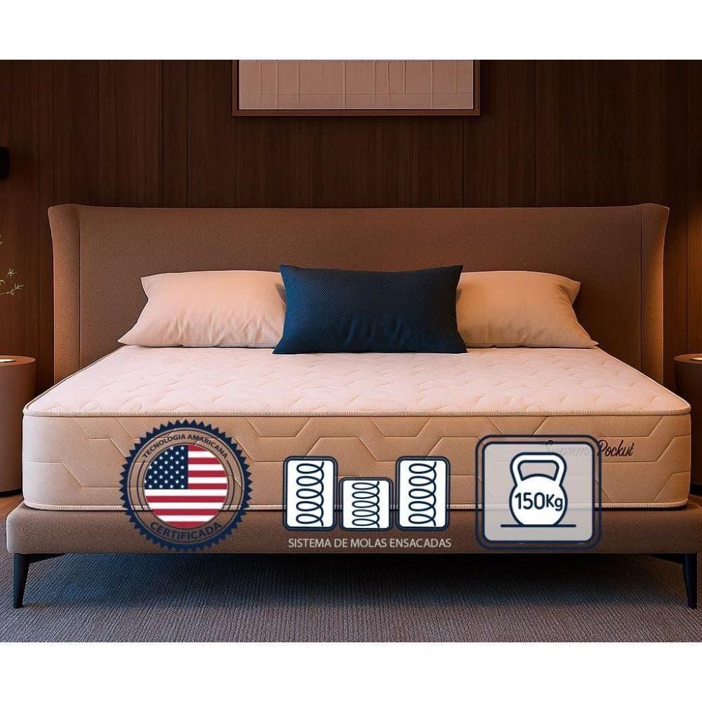Colchão Queen Molas Ensacadas Masterpocket Supreme (158x198x25) - Inovaflex - 2