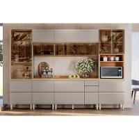 Balcão De Cozinha P- Pia Proença C- 1 Porta E 4 Gavetas S- Tampo 120cm Nogueira-carbono Prime Tx - Demóbile - 10