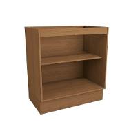 Balcão De Cozinha Vibra T624 C- 2 Portas S- Tampo 80cm Canela Lacca - Kappesberg