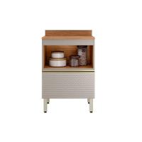 Balcão De Cozinha C- Tampo Proença C- 1 Porta E 1 Gaveta 60cm Nogueira Touch-nude Prime - Demóbile - 2