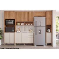 Balcão De Cozinha Celeste C- 3 Portas E 2 Gavetas S-tampo 120cm Cinamomo-titanium - Mgm - 7