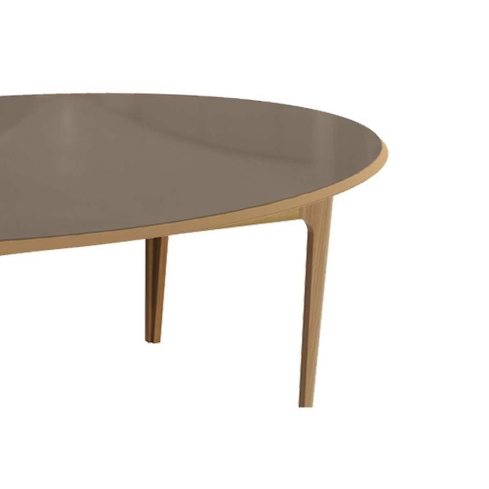 Mesa De Sala Jantar Mira Madeira Maciça C- Tampo Madeirado C- Vidro 180x105cm Carvalho-freijo Bronze - Kappesberg - 6