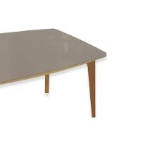 Mesa De Sala Jantar Mira Madeira Maciça C- Tampo Madeirado C- Vidro 170x90cm Carvalho-preto Fosco - Kappesberg - 6