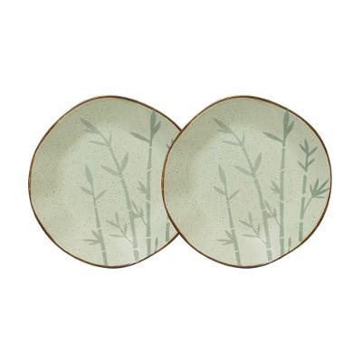 Conjunto 2 Pratos Fundos 22,5 Cm Ryo Bambu Porcelana Oxford