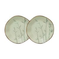 Conjunto 2 Pratos Fundos 22,5 Cm Ryo Bambu Porcelana Oxford - 1
