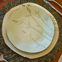 Conjunto 2 Pratos Fundos 22,5 Cm Ryo Bambu Porcelana Oxford - 2