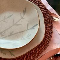 Conjunto 2 Pratos Fundos 22,5 Cm Ryo Bambu Porcelana Oxford - 5
