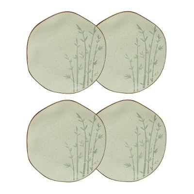 Conjunto 4 Pratos Rasos 27,5 Cm Ryo Bambu Porcelana Oxford