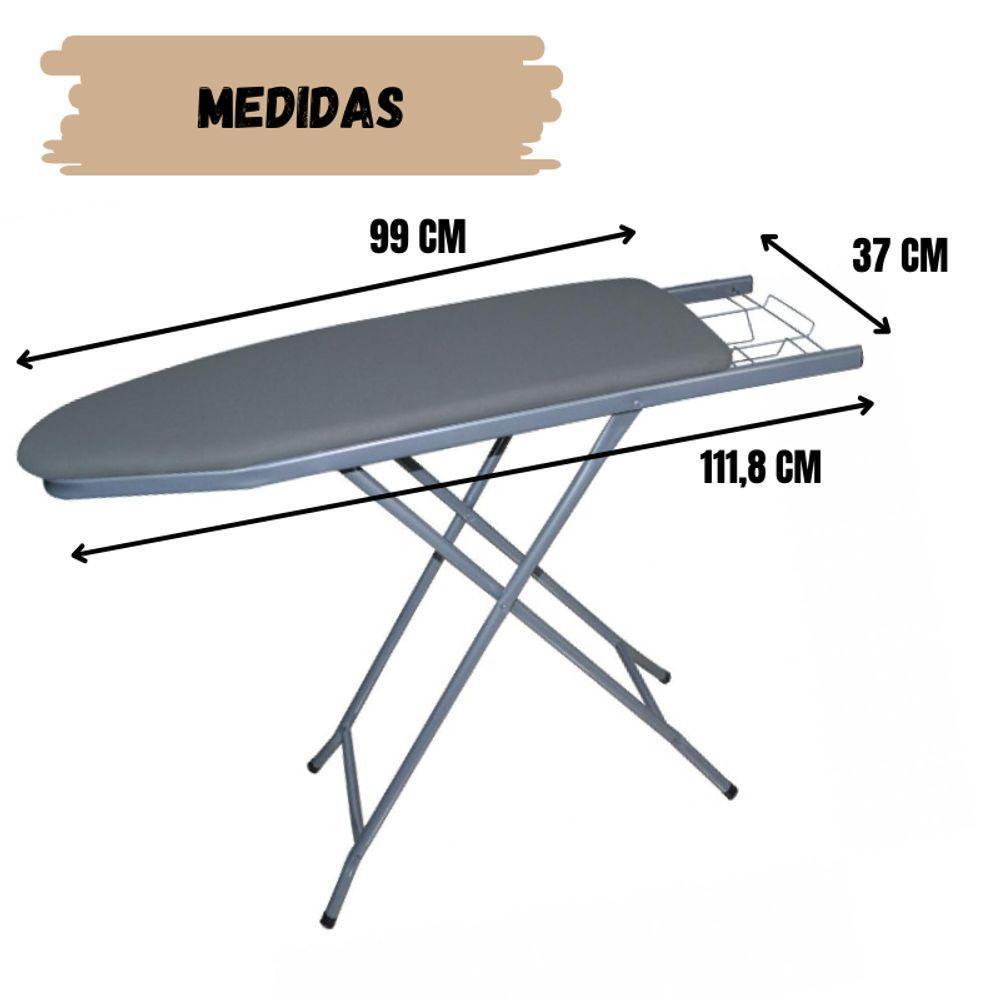 Mesa Tábua De Passar Roupas Regulável Aço Carbono Reforçada - 3