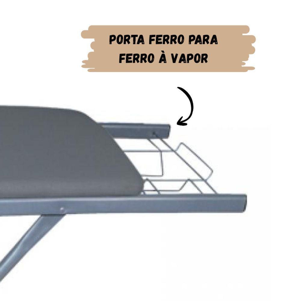 Mesa Tábua De Passar Roupas Regulável Aço Carbono Reforçada - 4