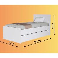 Bicama Solteiro Com Cama Auxiliar Segura Para Quarto Pequeno - 4