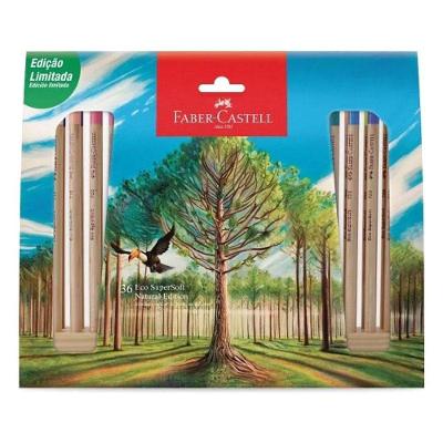 Lápis De Cor Ecolápis Supersoft Natural Edition 120736soft 36 Cores - Faber Castell