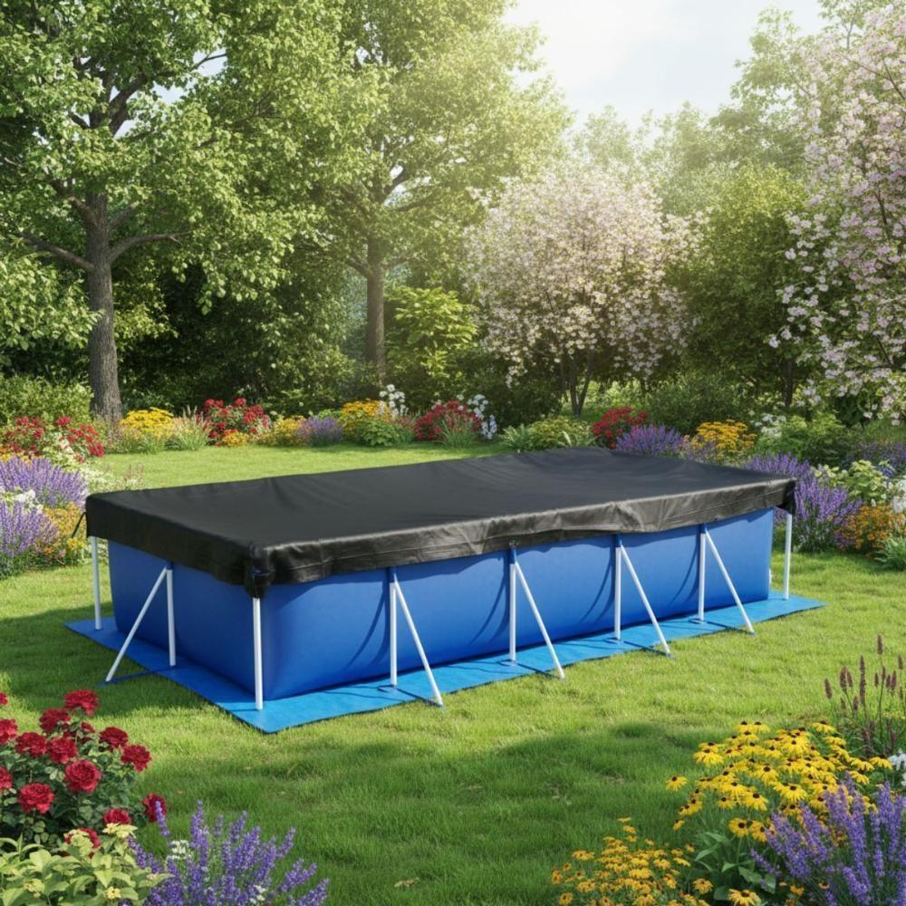 Piscina Retangular 7600 Litros Estruturada Premium Capa E Forro Mor - 4