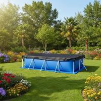 Piscina Retangular 6200 Litros Estruturada Premium Capa E Forro Mor