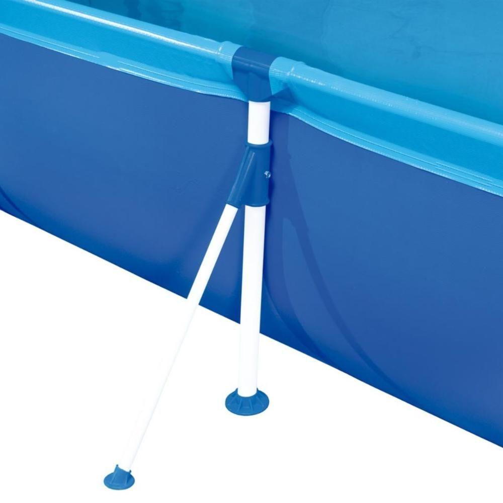 Piscina Retangular 2500 Litros Estruturada Premium Capa E Forro Mor - 9