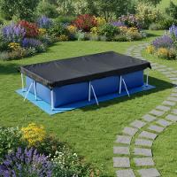 Piscina Retangular 2500 Litros Estruturada Premium Capa E Forro Mor