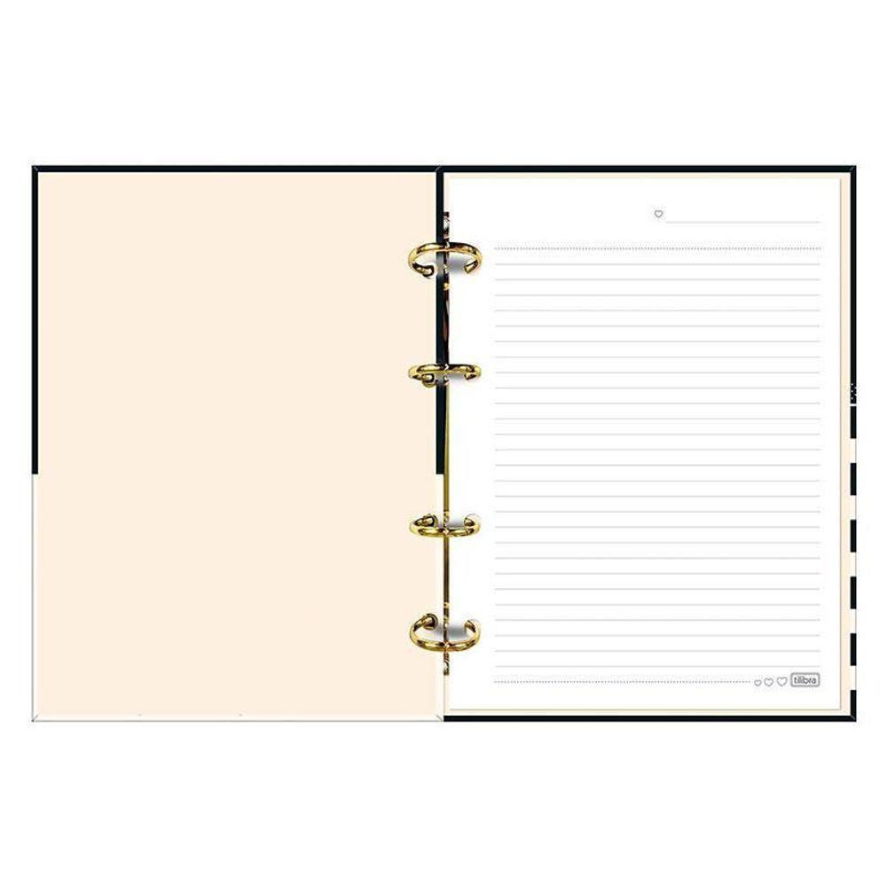 Fichário Caderno Argolado West Village 80 Folhas Branco E Preto - Tilibra - 3