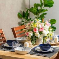 Prato De Sobremesa Spidy Em Melamina 22,9cm Byzoo Branco - 2