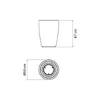 Vaso Tramontina Thai Em Polietileno Verde Sálvia 67 Cm - 7