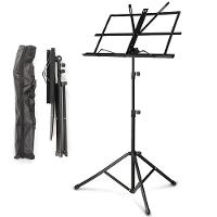 Suporte Partitura Tripé Pedestal Estante Notebook Tablet Retrátil Ajustável Maestro Orquestra Ensaio Batuta Com Capa Profissional - 2