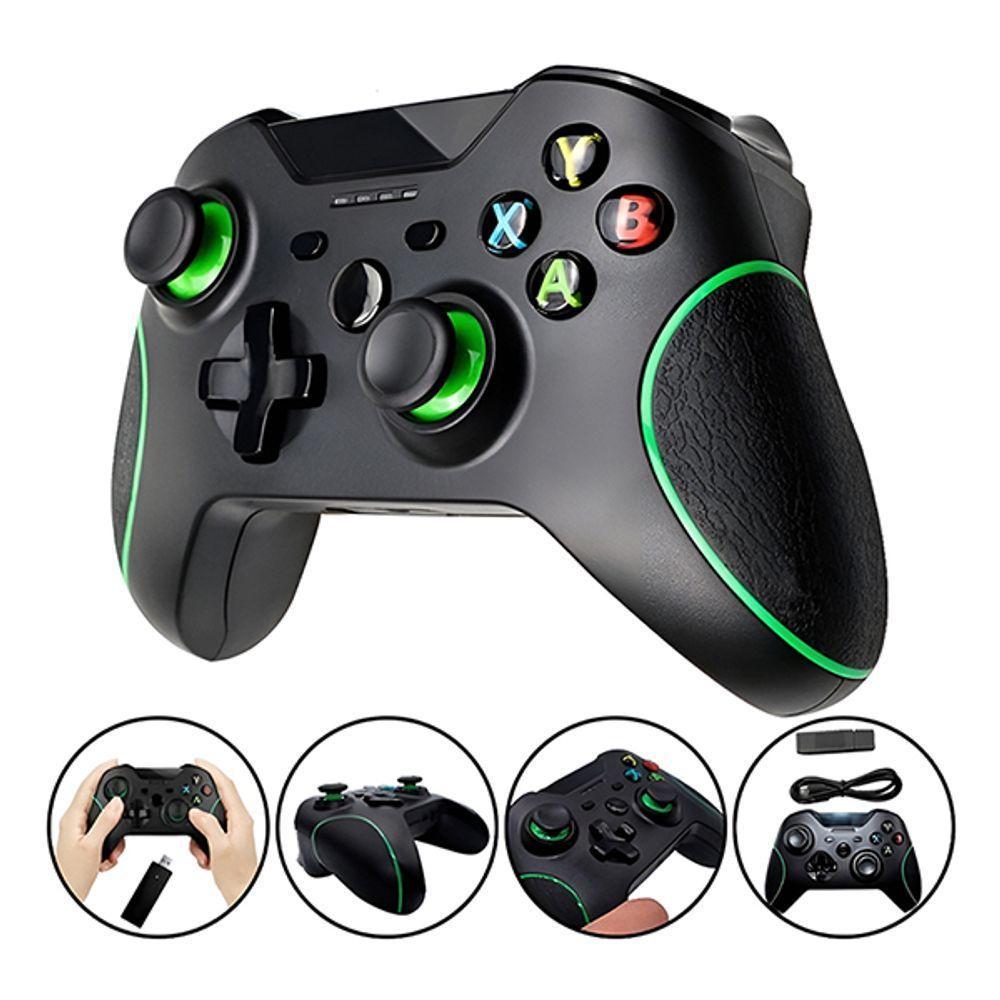 Joystick Sem Fio Controle Compatível Com Xbox One Pc E Cloud Gaming Cor Preto E Verde - 1