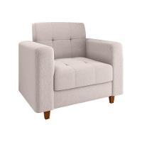 Kit 02 Poltronas Arezzo Pés Chanfrado Castanho - 3