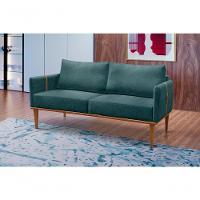 Sofá Namoradeira Milla Luxo Castellar Móbile Linho Azul Linho Azul - 4