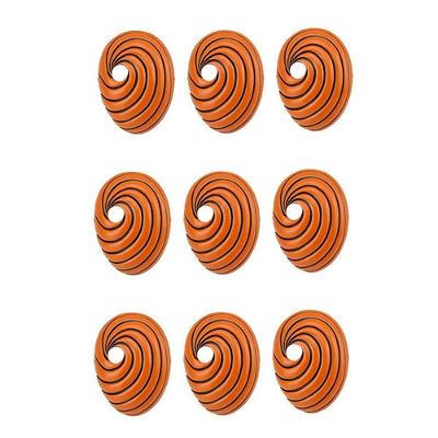 Kit 9 Máscara Anime Naruto Cosplay laranja