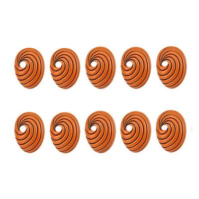 Kit 10 Máscara Anime Naruto Cosplay laranja