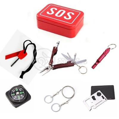Mini Kit De Sobrevivência Sos Tz-02 De Emergência Camping