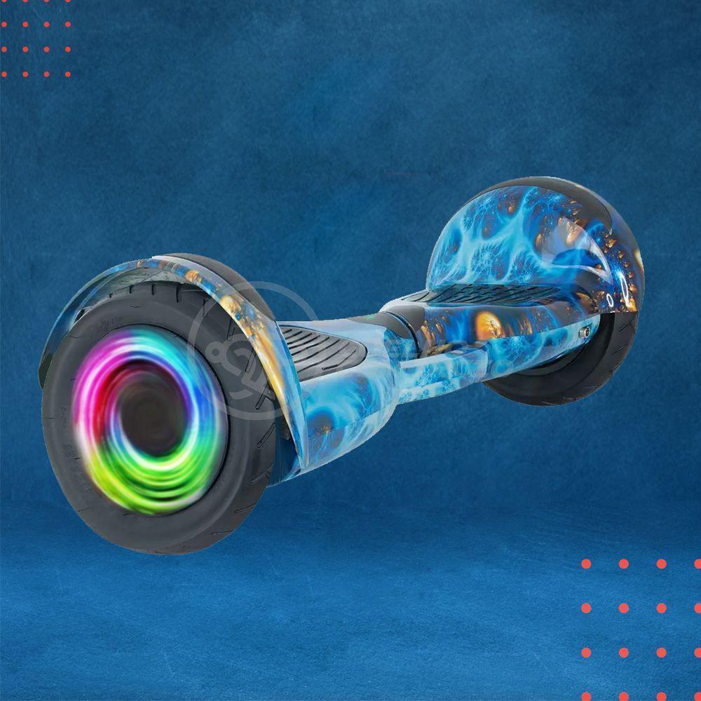 Hoverboard Infantil Skate Elétrico Led Azul Oceano - 3