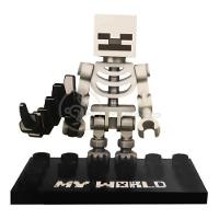 Brinquedo Boneco Minecraft Myworld Compatível Lego Esqueleto - 1